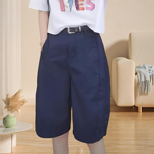 时尚休闲百搭阔腿短裤夏季