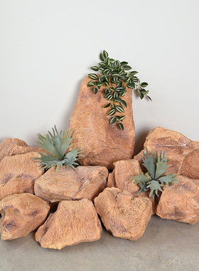 泡沫仿真石摆件摄影道具悬挂装饰