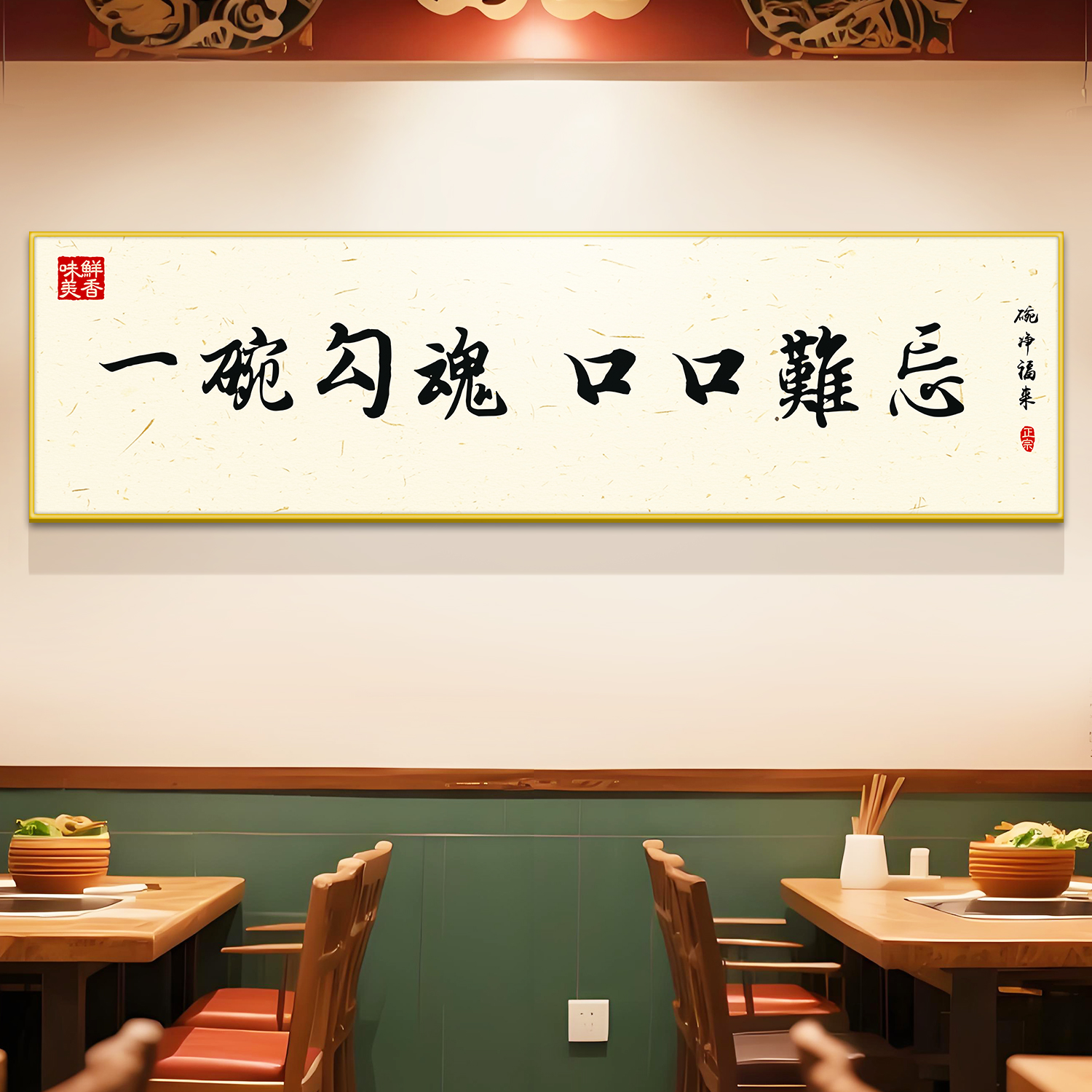 面馆网红墙吸引人多种款式可选