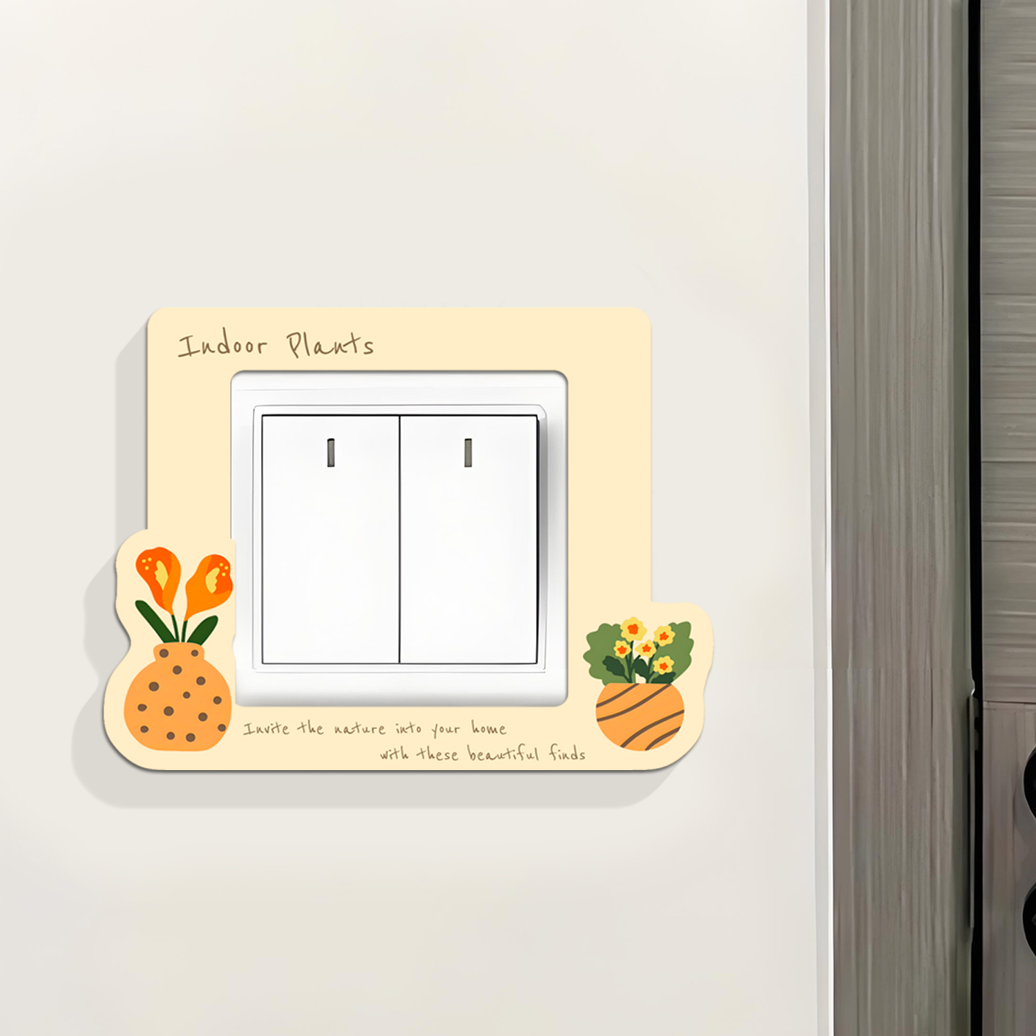 网红可爱卡通防水插座美化边框套