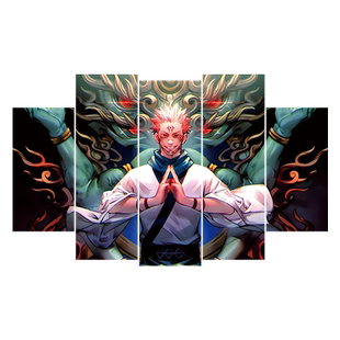 电竞房墙面装饰布置二次元海报墙贴纸鬼灭之刃网吧宿舍挂画定制