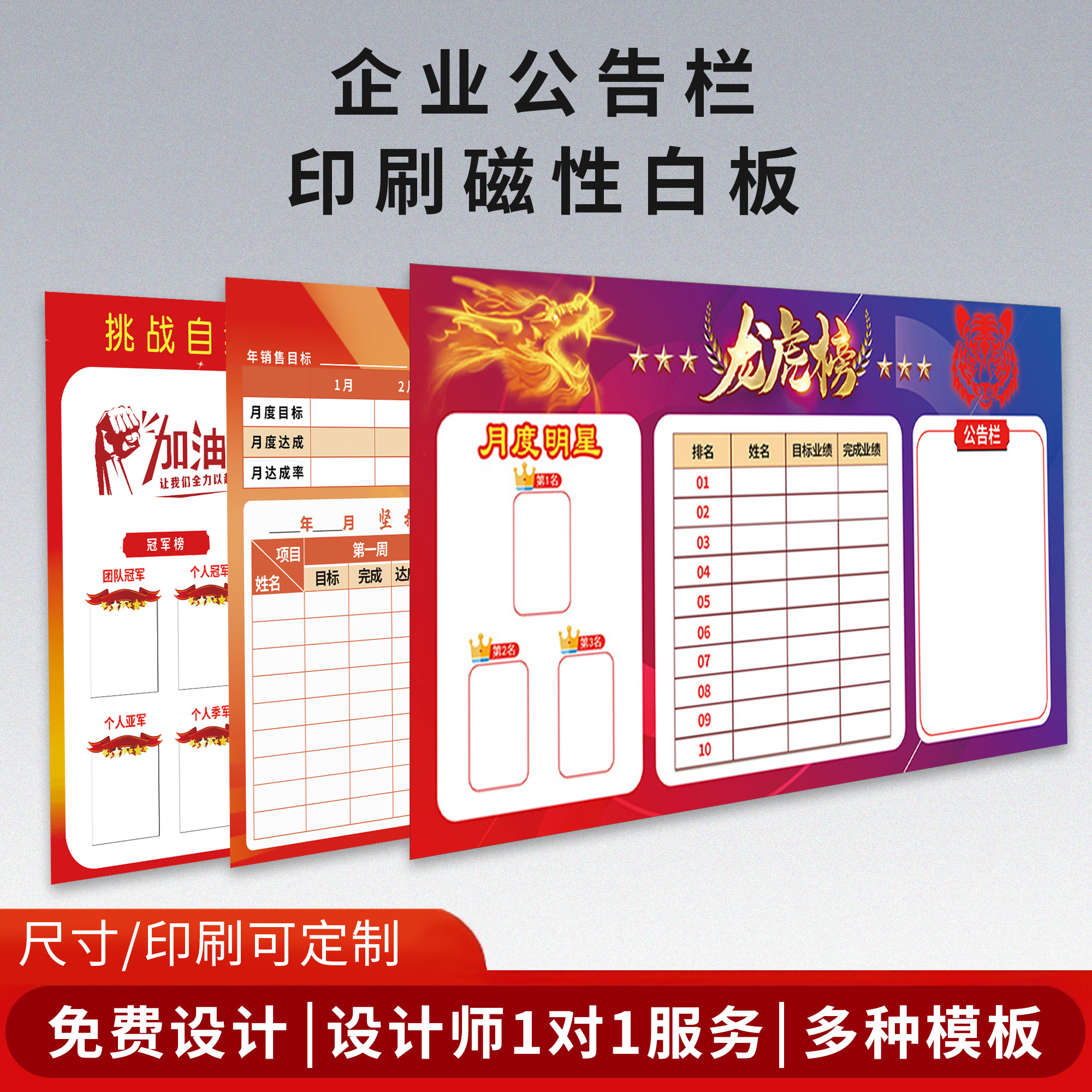 员工销售业绩展示板企业文化墙