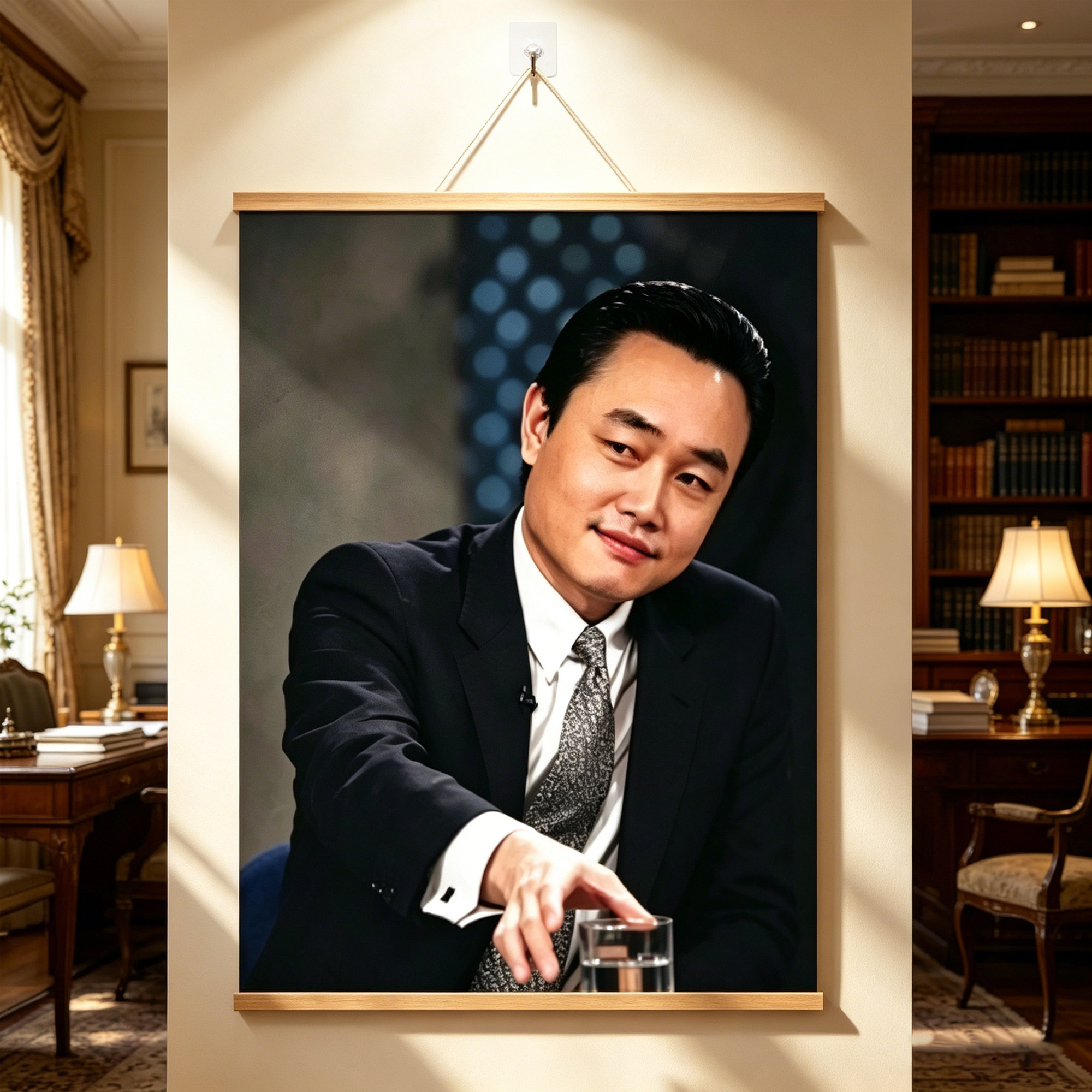 黄光裕海报挂画励志人物墙面装饰画商业传奇书房办公室激励墙贴画