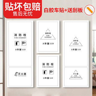 消防栓装饰遮挡贴纸消火栓贴纸水井门装饰柜门消防箱遮丑神器贴画