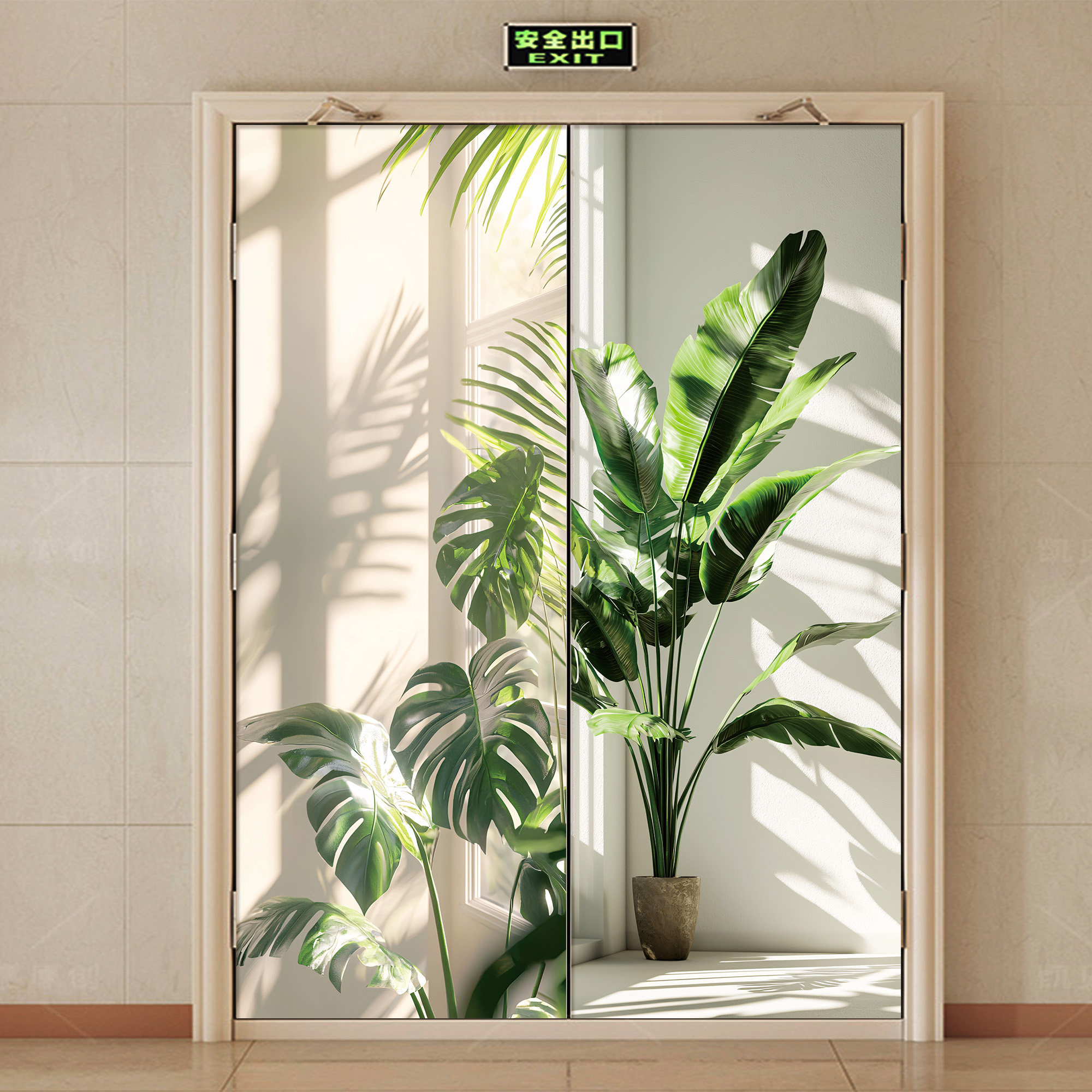 防火门装饰贴纸水井门贴纸管道井门电井房消防门自粘遮丑翻新贴纸,家居饰品,门贴,淘宝优惠券,粉丝福利购,淘宝优惠卷