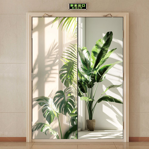 水井门贴纸高级感电井房防火门