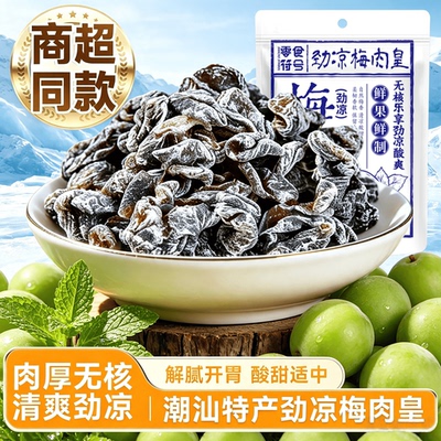 零食符号正宗话梅皇九制话梅干大酸甜咸泡水梅子王酸梅梅肉皇零食