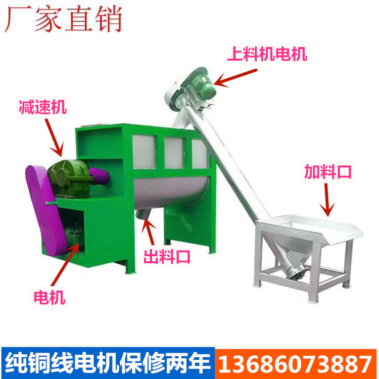 厂家直销不锈钢化工粉体搅拌机 双S型螺带|湖南腻子粉卧式搅拌机
