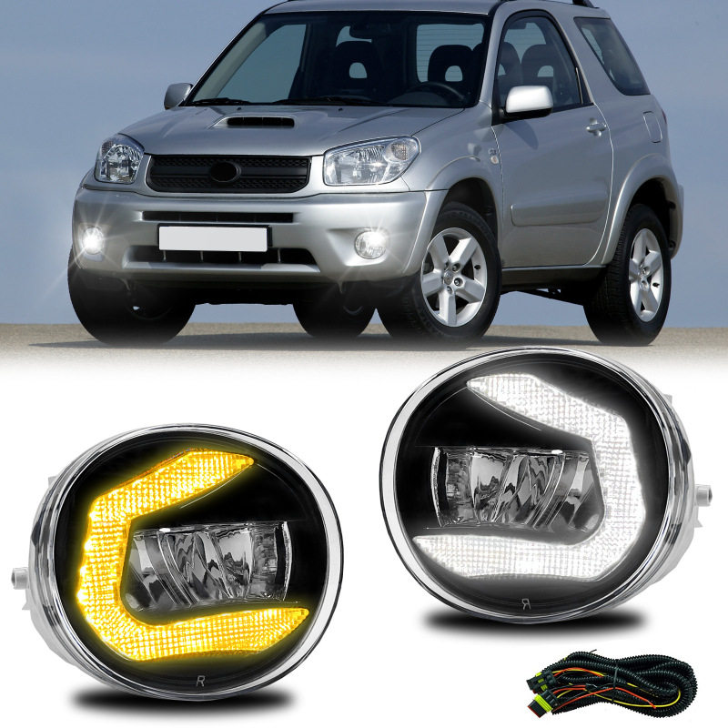 适用于Toyota丰田RAV4荣放2004 2005款LED日行灯带转向雾灯总成
