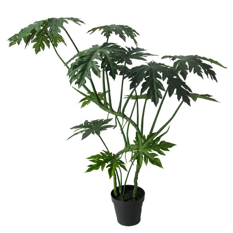 仿真绿植万寿木瓜树客厅家居商场庭院落地龟背树盆栽假树