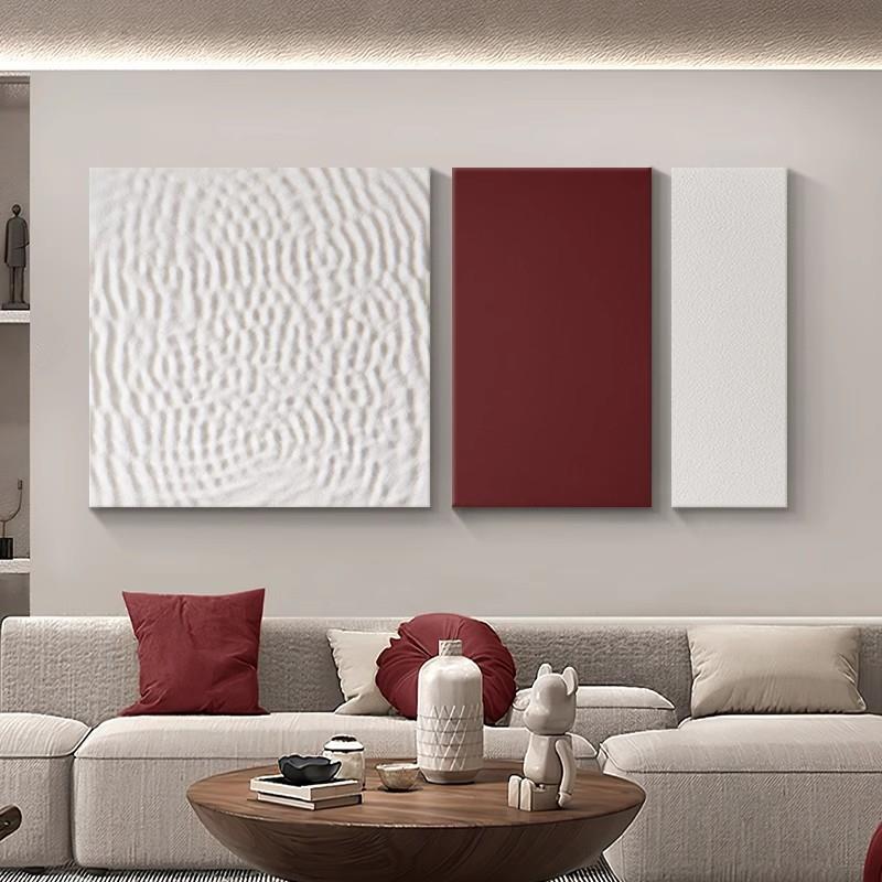 创意立体几何木雕壁画高档撞色玄关柜装饰画室内入户门正对墙挂画