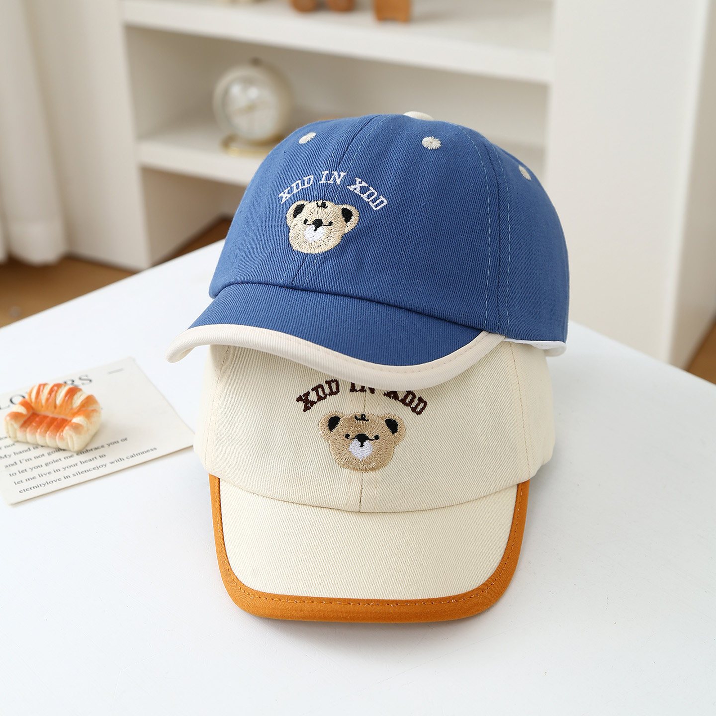 儿童帽子春秋季卡通小熊刺绣棒球帽男女宝宝韩系鸭舌帽遮阳防晒帽,童装/婴儿装/亲子装,帽子,淘宝优惠券,粉丝福利购,淘宝优惠卷