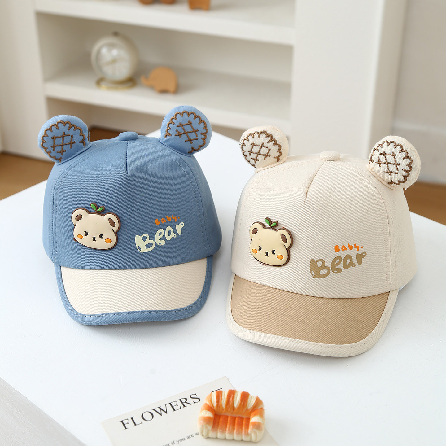 婴幼儿帽子春季卡通小熊耳朵鸭舌帽男女宝宝棒球帽可爱遮阳防晒帽,童装/婴儿装/亲子装,帽子,淘宝优惠券,粉丝福利购,淘宝优惠卷