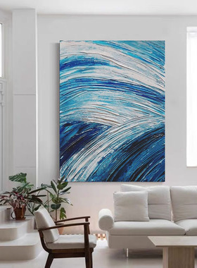 HW.piant纯手绘侘寂wabisabi后现代大幅手工装饰画客厅抽象油画