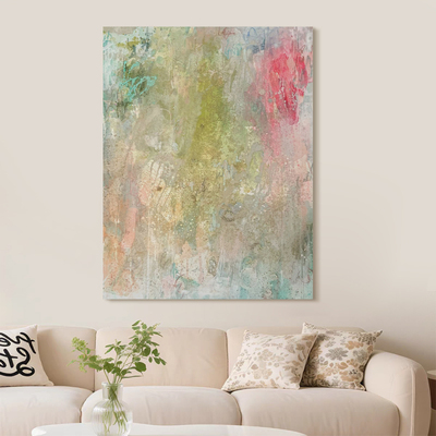 HW.piant原创手绘油画《岁序留痕》客厅装饰画侘寂风抽象艺术挂画