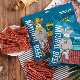 爱多多牛肉培根切片细卷宠物狗零食开胃肉条训练奖励磨牙专用营养