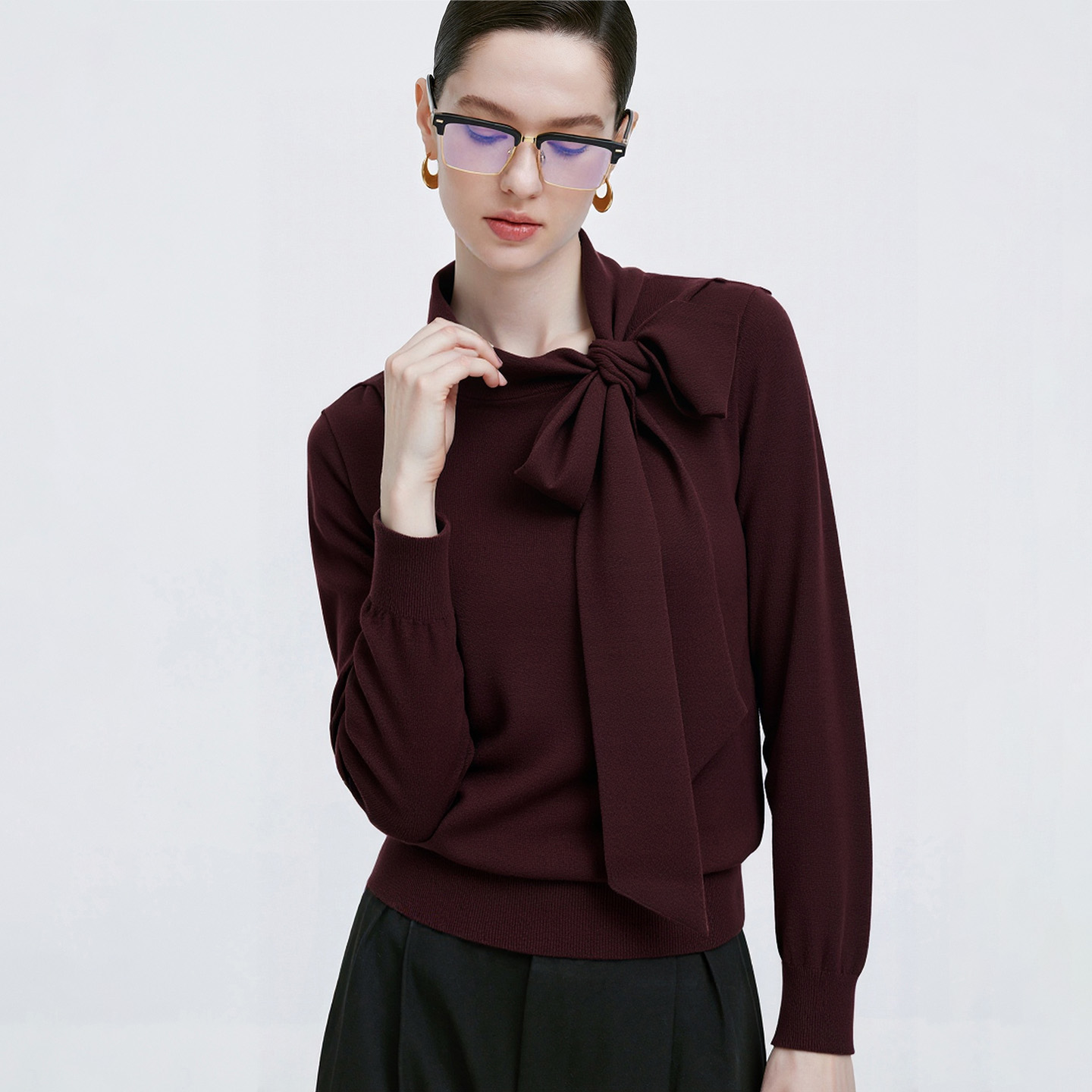 卓凡尼·华伦天奴休闲羊毛针织衫