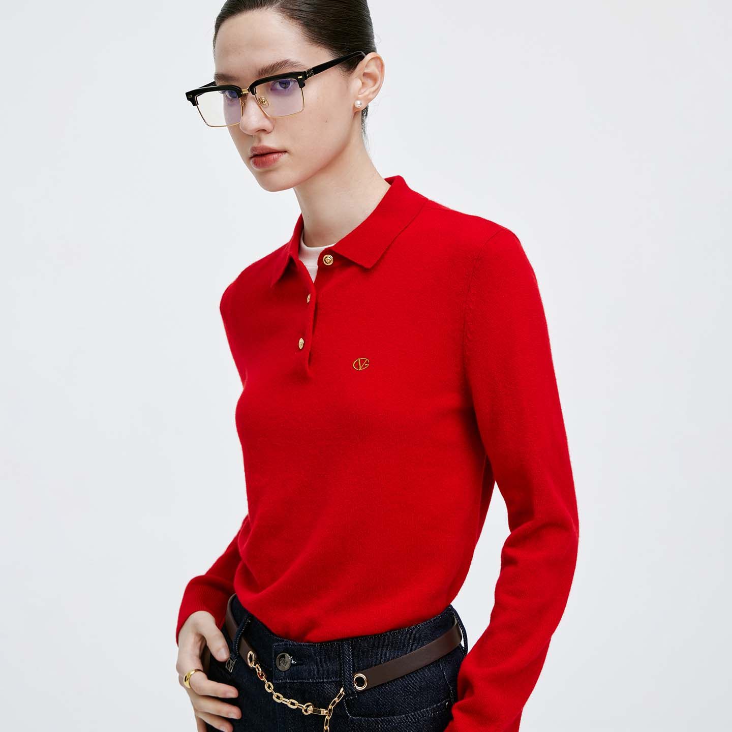 GIOVANNI VALENTINO秋冬季羊绒衫女士长袖翻领T恤休闲百搭打底衫,女装/女士精品,羊绒衫,淘宝优惠券,粉丝福利购,淘宝优惠卷