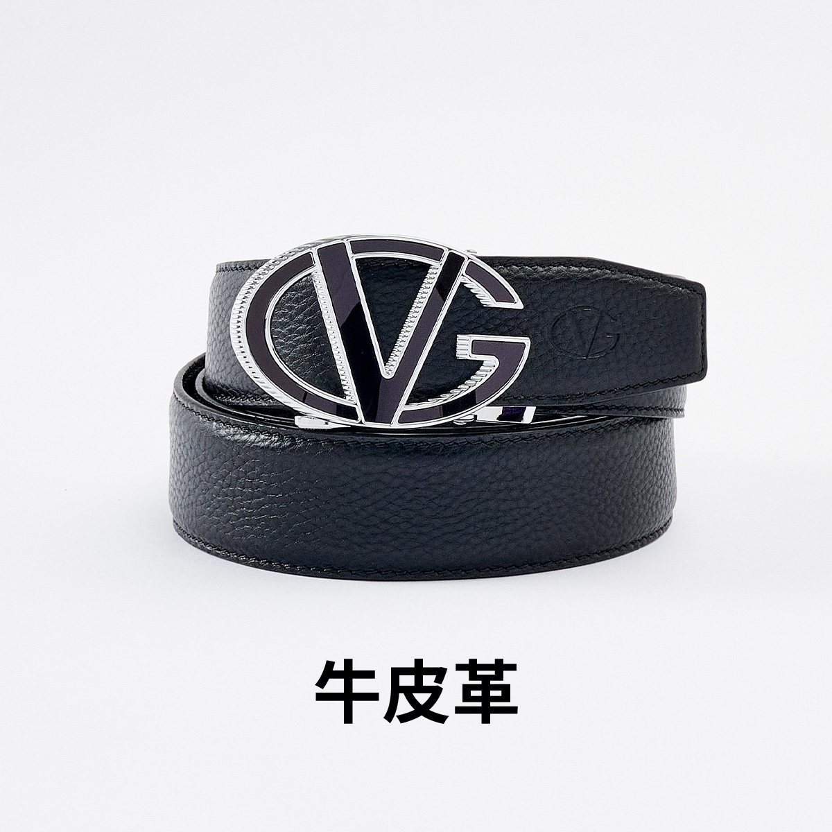 GIOVANNI VALENTINO男士皮带牛皮革真皮商务百搭潮流自动扣腰带