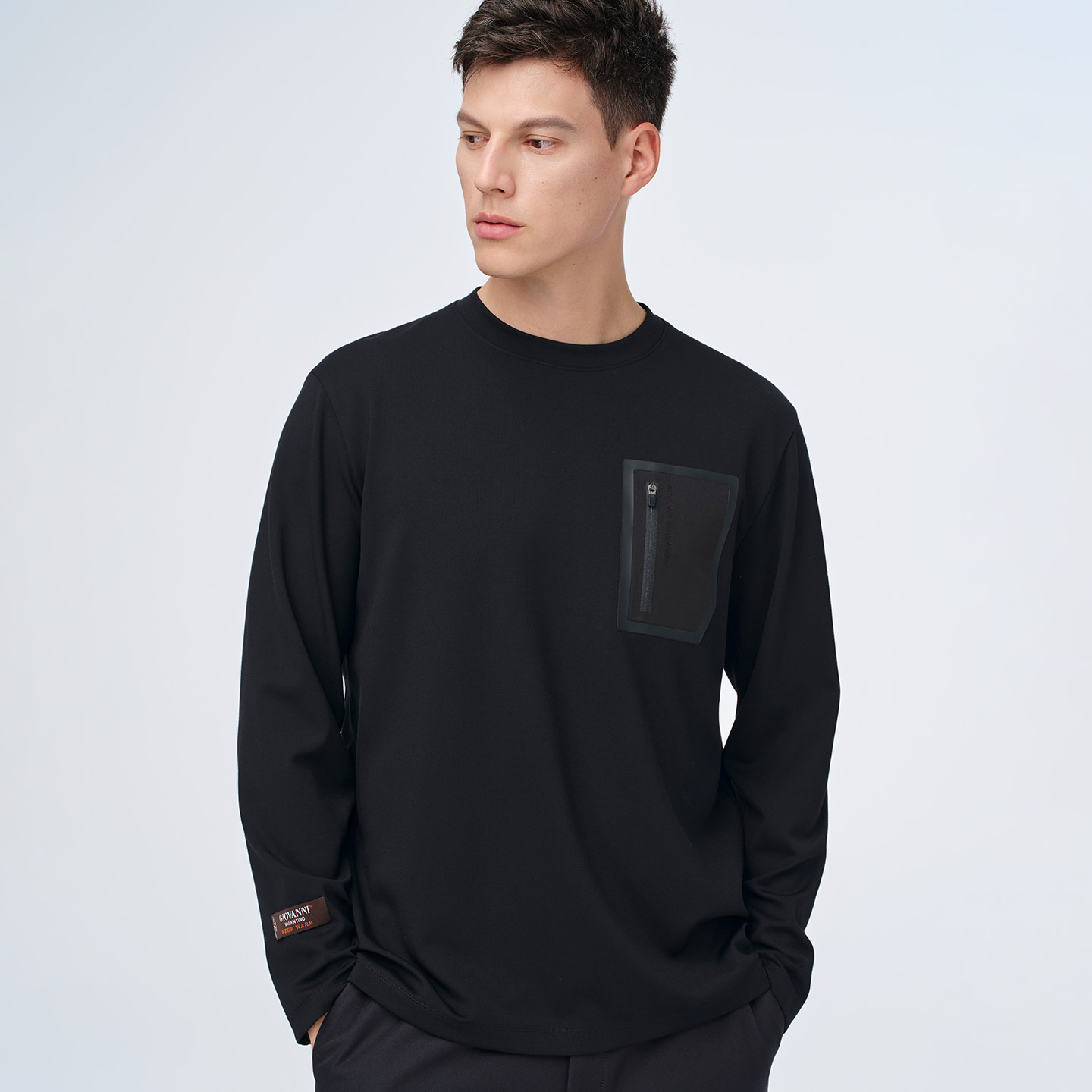 卓凡尼·华伦天奴休闲圆领卫衣