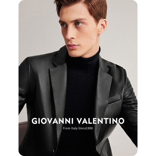 GIOVANNIVALENTINO真皮西装皮衣