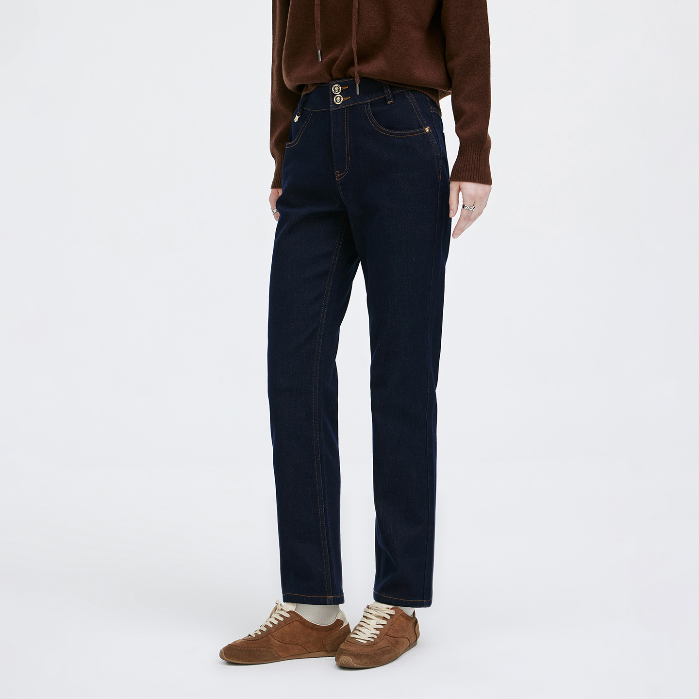 卓凡尼·华伦天奴女士铅笔牛仔裤