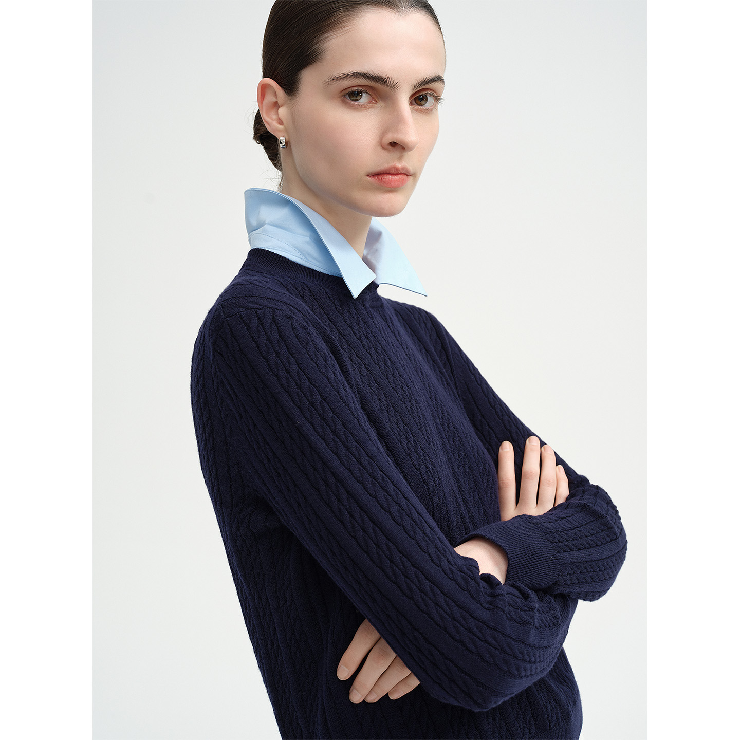 卓凡尼·华伦天奴假两件针织衫