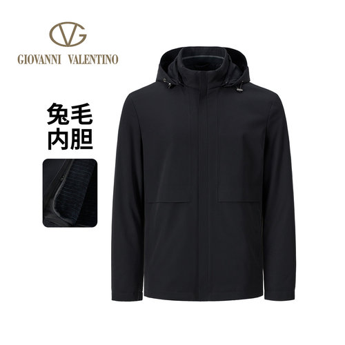 卓凡尼·华伦天奴秋冬男士皮衣