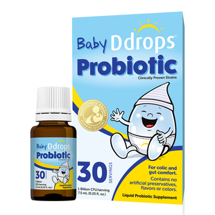 Ddrops滴卓思婴儿益生菌滴剂儿童宝宝肠绞痛新生肠胃21天~1岁可用
