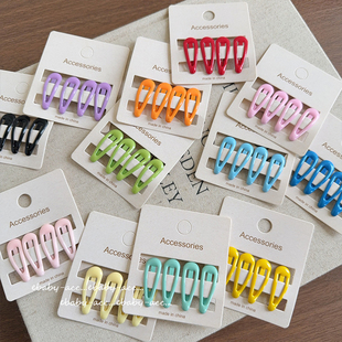 3cm水滴BB夹儿童迷你小发夹婴幼儿前额刘海夹不伤发侧边碎发卡夹