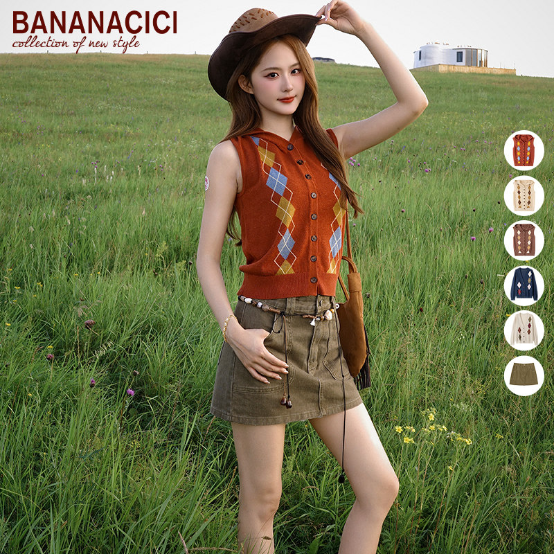 【所有女生的衣橱直播间】BANANA CICI无袖针织衫/短裙/针织开衫
