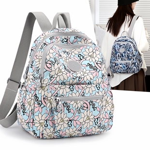 牛津布双肩包新款 休闲旅行背包大容量妈妈包书包尼龙旅行包 时尚