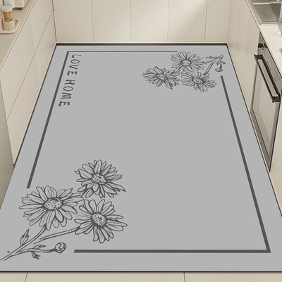 硅藻泥厨房地垫防油防滑吸水