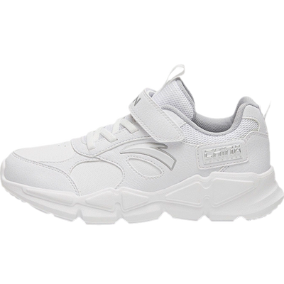 安踏儿童白色运动鞋男童小白鞋