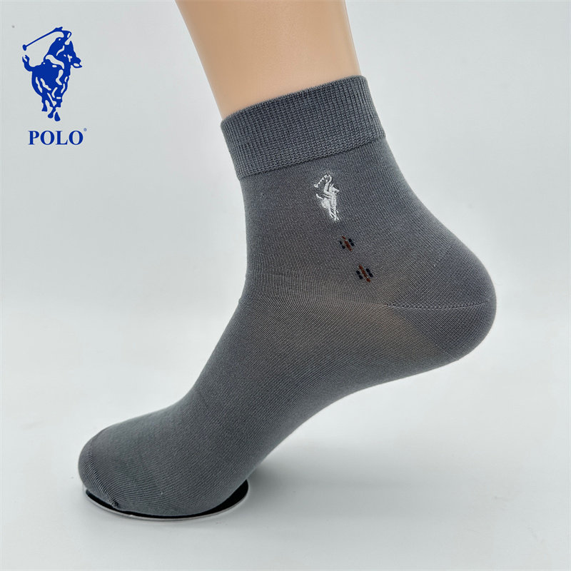 Polo新品男士商务中筒袜高档防臭