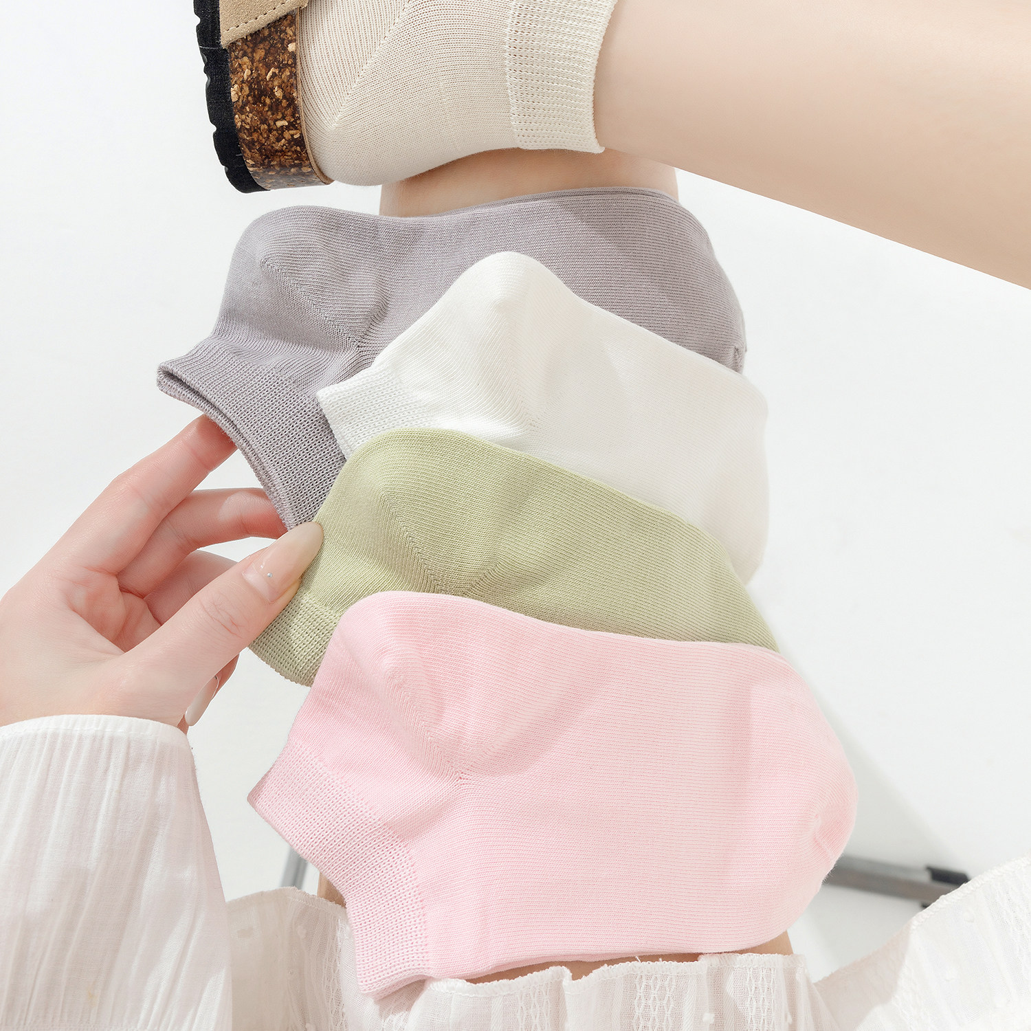 袜子女夏季薄款短筒袜吸汗防臭运动短袜低帮女士无骨纯棉船袜夏天,女士内衣/男士内衣/家居服,船袜,淘宝优惠券,粉丝福利购,淘宝优惠卷