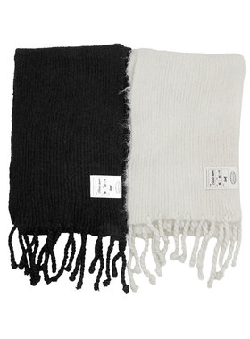 clásico绵羊毛流苏软围巾纯色冬季百搭软糯保暖针织围脖