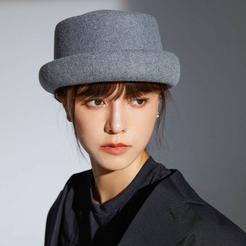clásico复古通用秋冬短檐礼帽