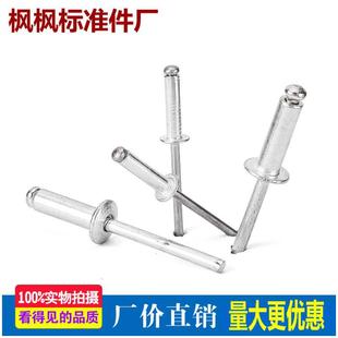 潢钉拉铆钉卯钉柳钉五金配件 铝制抽芯铆钉圆头开口型铝拉钉装