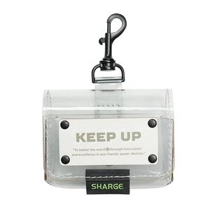 尺寸：80x60x28mm 闪极Flow充电宝随行移动电源透明随行包 充电宝保护套