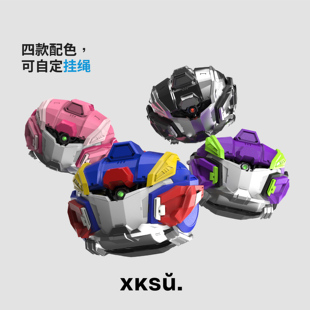 XKSU高达EVA机甲耳机保护壳A09适用于苹果耳机AirPods 2高级感保护套几何AirPods4四代保护赛博风机能 Pro1