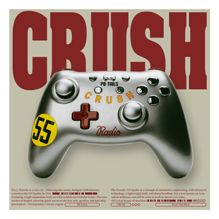 破冰人CRUSH550首发TMR摇杆致敬550spyder保时捷PC蓝牙2.4G黑悟空神话steam手机xbox手柄安卓