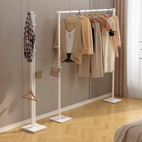 折叠晾衣架室内家用阳台晾衣神器多功能衣帽架卧室落地简易挂衣架