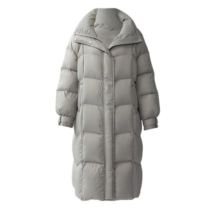 羽绒服长110小红自留品牌无里衬高克重棉被款羽绒服M4D0011