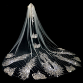 新娘结婚主婚纱头纱原创珠绣重工头纱高级感轻奢婚礼头纱头饰