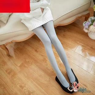 灰色打底袜子女连裤 天鹅绒显瘦深浅烟灰肉色 袜哑光丝袜秋冬天薄款
