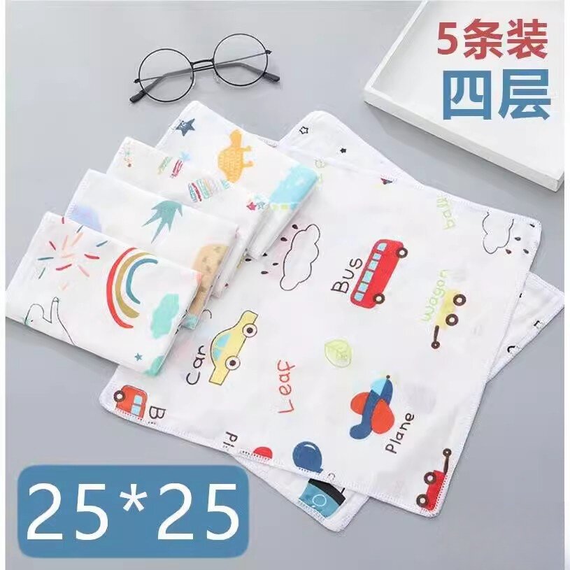 可爱儿童手帕小学生手帕一年级学生手帕巾幼儿园卡通纯棉随身汗
