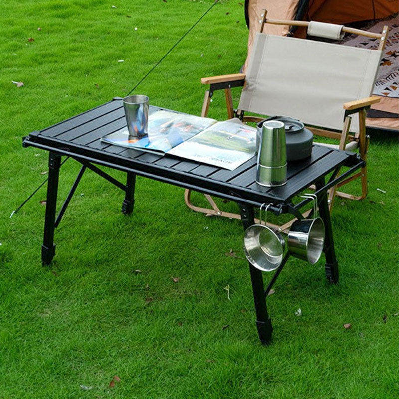 铝合金蛋卷桌子可折叠摆摊夜市桌升降多功能户外igt露营桌椅野营