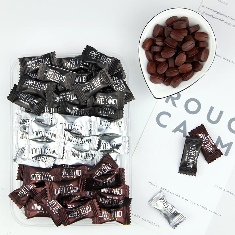 糖田米田coffee咖啡糖即食黑咖啡味坚实压片犯困提神糖果散装发批