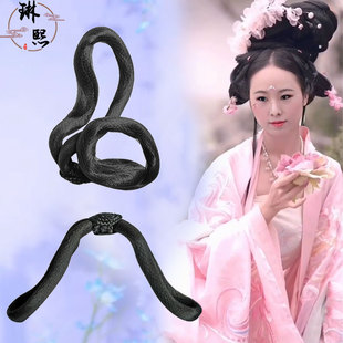 古装汉服假发包多变发髻花神花朝节花仙子造型双环连翘一髻多用款